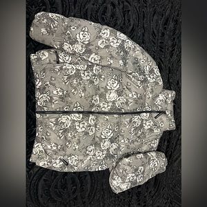 Thisisneverthat down puffer jacket floral winter